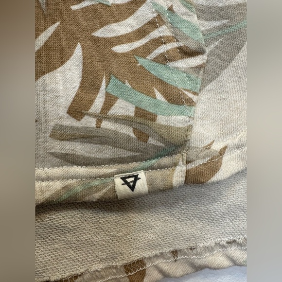 Life Integrity Earth women quarter zip oversized sweatshirt floral beige size m - Picture 10 of 16